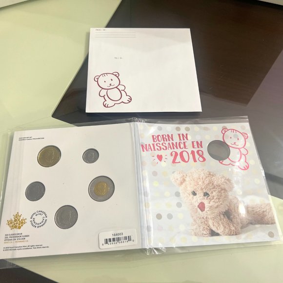 2018 Canada New Born Celebration $1 Loonie Strike 5-Coin Set! - Picture 6 of 10